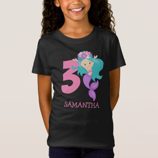 パール – 海ジュエル3rdマーメイド誕生日Tシャツ Tシャツ (正面)