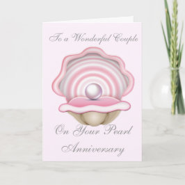 パール 結婚記念日 カード