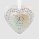 パール 結婚30周年記念 オーナメント (正面)