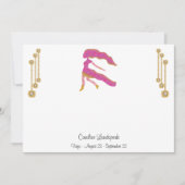 パール&金ゴールドジュエリーと《星座》乙女座〔占星術の〕十二宮図標識 ノートカード (正面)