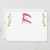 パール&金ゴールドジュエリーと《星座》乙女座〔占星術の〕十二宮図標識 ノートカード (裏面)