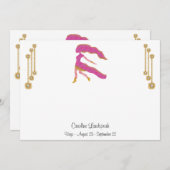 パール&金ゴールドジュエリーと《星座》乙女座〔占星術の〕十二宮図標識 ノートカード (正面/裏面)