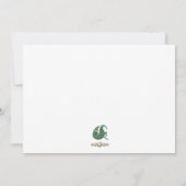 パール&金ゴールドジュエリー山羊座〔占星術の〕十二宮図サイン ノートカード (裏面)