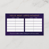 パール&金ゴールドヒーリングハンズ陰陽 名刺 (裏面)