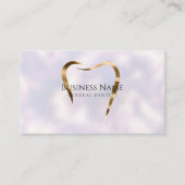 パール&金ゴールド歯科医の名刺 名刺 (正面)