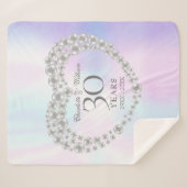 パール 30周年 結婚記念日 シック エレガント シェルパブランケット (正面(横))