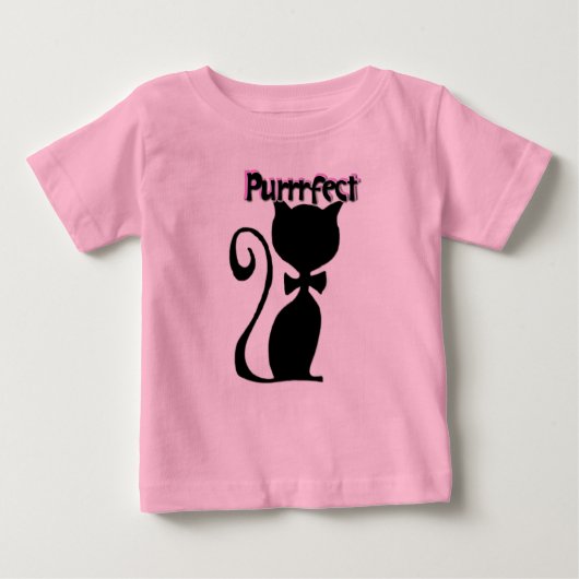 パーレフェクト子猫乳児トドラーTシャツ ベビーTシャツ (正面)