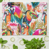 パーロツ&パーム葉の キッチンタオル (折り畳み)