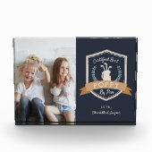 パー最高のでポピー |ゴルフのおじいちゃん フォトブロック (正面)