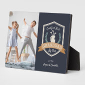 パー最高のの祖父 |ゴルフのおじいちゃん写真 フォトプラーク (側面)