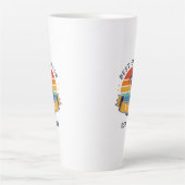 パー最高のア共同労働者による技術者誕生日ゴルフ用ファン カフェラテマグ (正面)