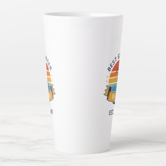 パー最高のア共同労働者による技術者誕生日ゴルフ用ファン カフェラテマグ (正面)