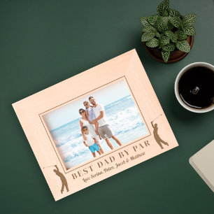 パー最高のゴルフによるパパ レーザー彫刻フレーム