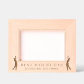 パー最高のゴルフによるパパ レーザー彫刻フレーム (正面)