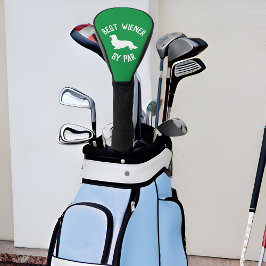 パー最高のゴルフのヘッドカバーでロングヘアーウィーナードッグ ゴルフヘッドカバー