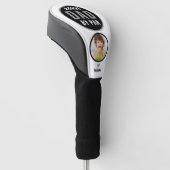 パー最高のゴルフギフト名前をカスタムする写真によるボーナスパパ ゴルフヘッドカバー (アングル)