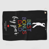 パー最高のゴルフタオルによるボーナスパパ ゴルフタオル (横)