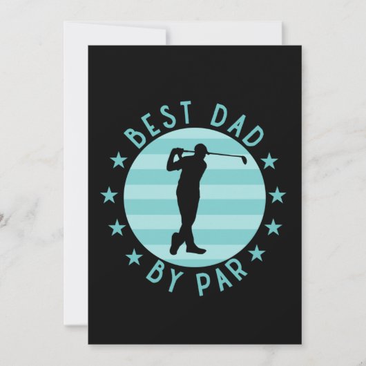 パー最高のゴルフパパギフト別パパ カード (正面)