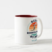 パー最高のゴルフ愛好家によるボーナスパパカスタム ツートーンマグカップ (正面右)