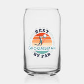 パー最高のゴルフ選手のプログロ結婚マン ガラス缶 (正面)