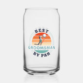 パー最高のゴルフ選手のプログロ結婚マン ガラス缶 (裏面)