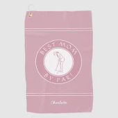 パー最高のスポーツのプロエレガントゴルファー女性ピンク ゴルフタオル (正面)