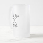 パー最高のパパ フロストグラスビールジョッキ (正面左)