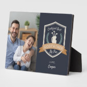 パー最高のファーゴッドファーザー |父の日のゴルフフォト フォトプラーク (側面)