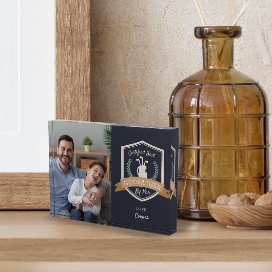 パー最高のファーゴッドファーザー | Father's Day Golf フォトブロック