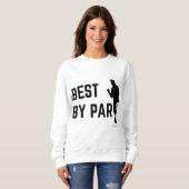 パー最高のファーザーズデイゴルフ スウェットシャツ (正面フル)