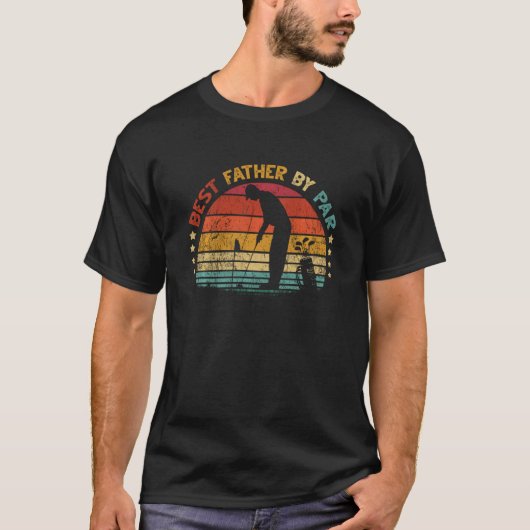 パー最高のファーザーズデーゴルフ恋人 Tシャツ (正面)