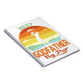 パー最高のファーザーデイゴルフシャツギフトによるゴッドファーザー ノートブック (右側)