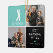 パー最高のフォトコラージュのクリスマス セラミックオーナメント (左)