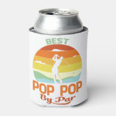 パー最高のポップ・アートのパーの父の日ゴルフシャツギフト 缶クーラー (缶正面)