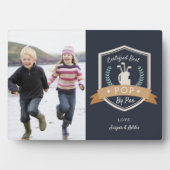 パー最高のポップ・アートの別 |ゴルフのおじいちゃん写真 フォトプラーク (正面)