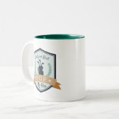 パー最高のポップ・アートの別 |ゴルフのおじいちゃん ツートーンマグカップ (正面左)