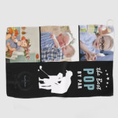 パー最高のポップ・アートの別 |モノグラムフォトコラージュ ゴルフタオル (横)