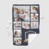 パー最高のポップ・アートの別 |写真のコラージュ ゴルフタオル (インサイチュ)