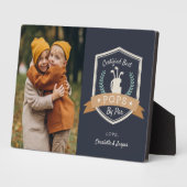 パー最高のポップ |ゴルフのおじいちゃん写真 フォトプラーク (側面)