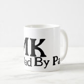 パー最高のモノグラム父の日のrustiによるシンプルパパ コーヒーマグカップ (正面右)