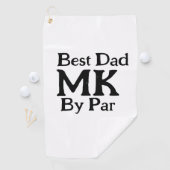 パー最高のモノグラム父の日のrustiによるシンプルパパ ゴルフタオル (インサイチュ)