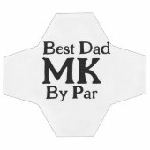 パー最高のモノグラム父の日のrustiによるシンプルパパ サッカーボール (フラット)