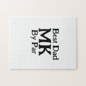 パー最高のモノグラム父の日のrustiによるシンプルパパ ジグソーパズル (横)