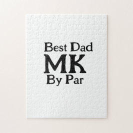 パー最高のモノグラム父の日のrustiによるシンプルパパ ジグソーパズル