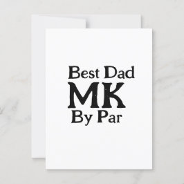 パー最高のモノグラム父の日のrustiによるシンプルパパ ポストカード