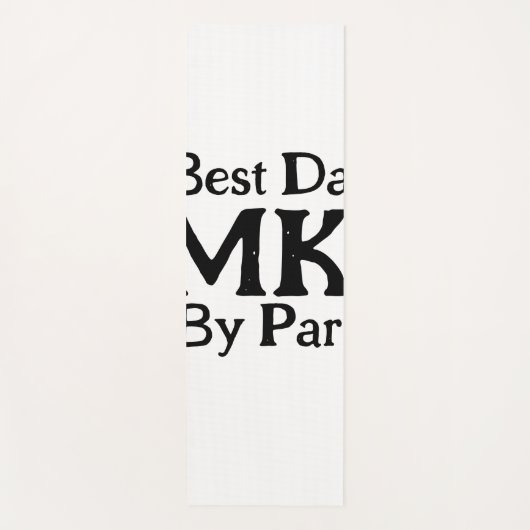 パー最高のモノグラム父の日のrustiによるシンプルパパ ヨガマット (正面)