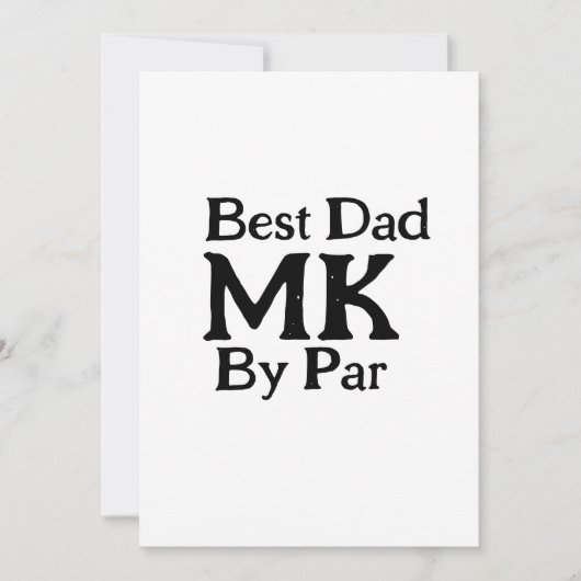 パー最高のモノグラム父の日のrustiによるシンプルパパ 招待状 (正面)