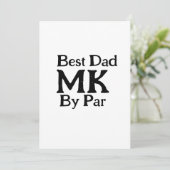 パー最高のモノグラム父の日のrustiによるシンプルパパ 招待状 (スタンド正面)