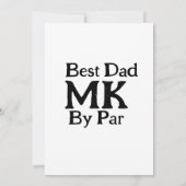 パー最高のモノグラム父の日のrustiによるシンプルパパ 招待状 (裏面)