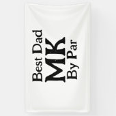 パー最高のモノグラム父の日のrustiによるシンプルパパ 横断幕 (縦)